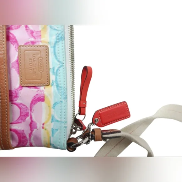 Coach Hampton Stripe Swingpack Crossbody Bag - Picture 15 of 16